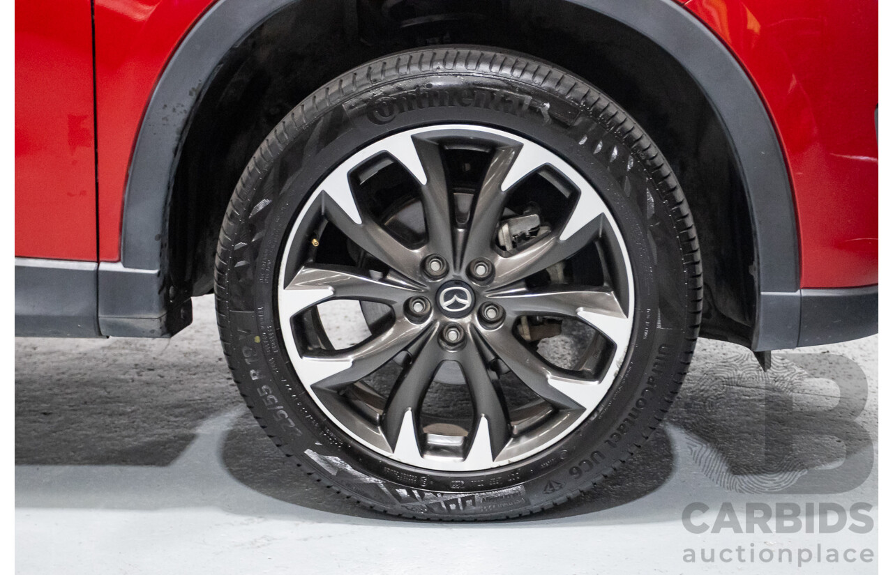 05/2015 Mazda CX-5 AKERA (AWD) MY15 4D Wagon Soul Red Turbo Diesel 2.2L