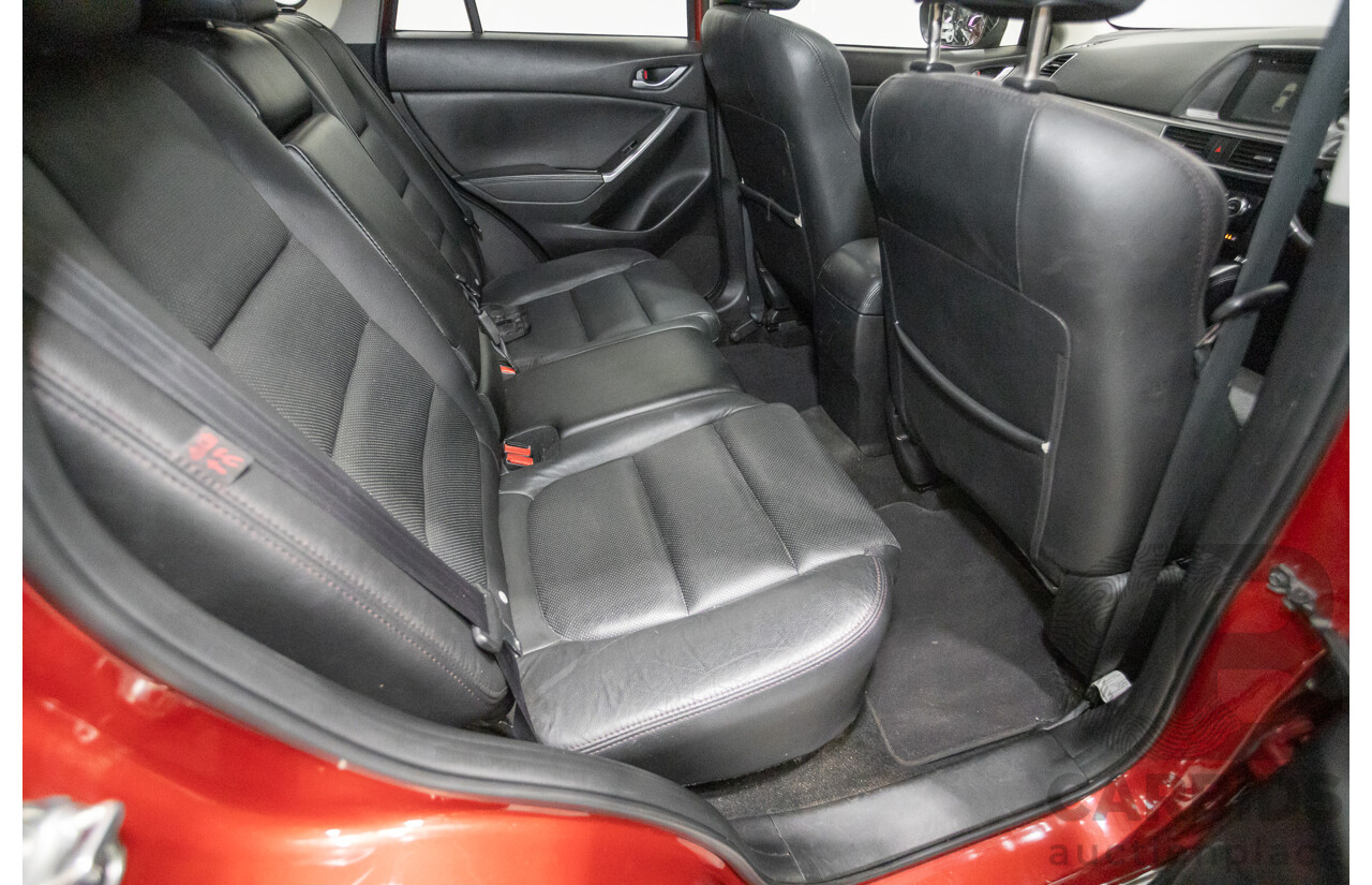 05/2015 Mazda CX-5 AKERA (AWD) MY15 4D Wagon Soul Red Turbo Diesel 2.2L
