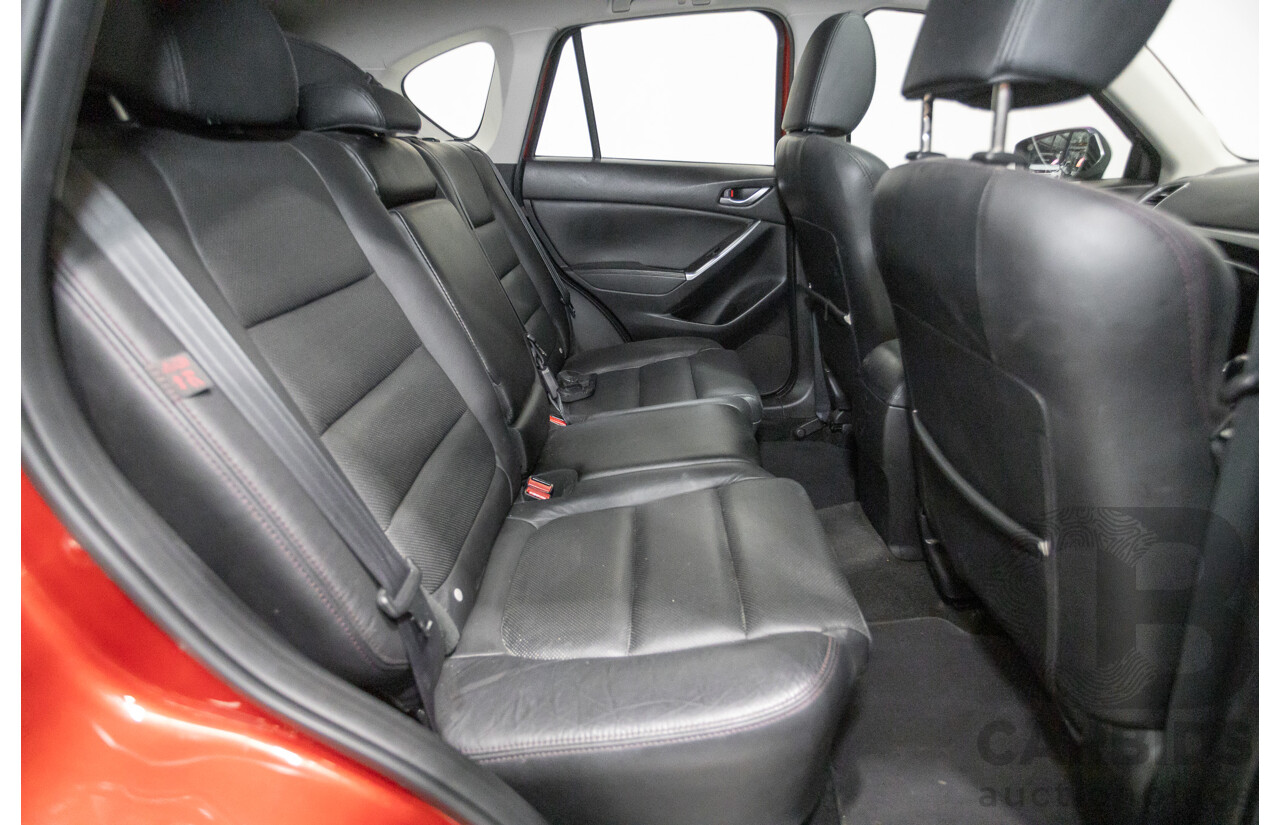 05/2015 Mazda CX-5 AKERA (AWD) MY15 4D Wagon Soul Red Turbo Diesel 2.2L