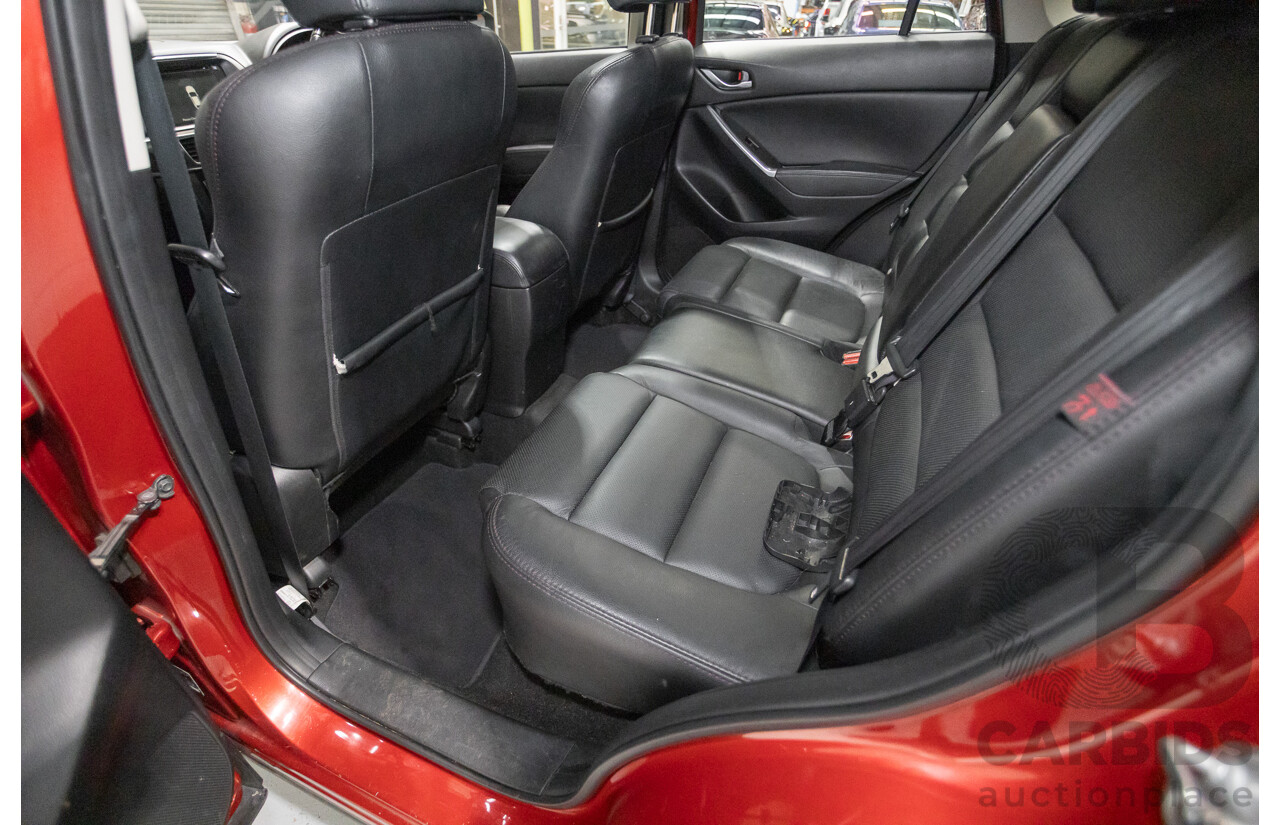 05/2015 Mazda CX-5 AKERA (AWD) MY15 4D Wagon Soul Red Turbo Diesel 2.2L