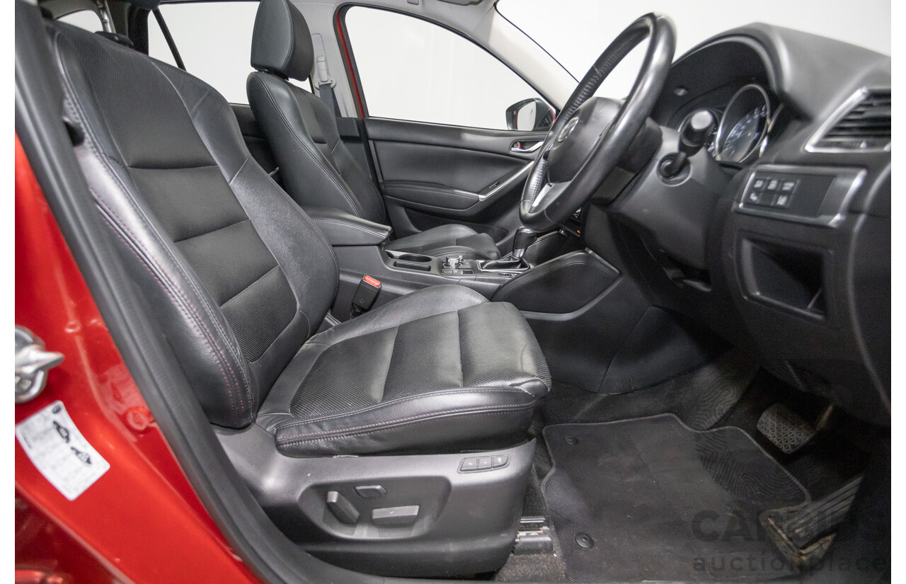05/2015 Mazda CX-5 AKERA (AWD) MY15 4D Wagon Soul Red Turbo Diesel 2.2L