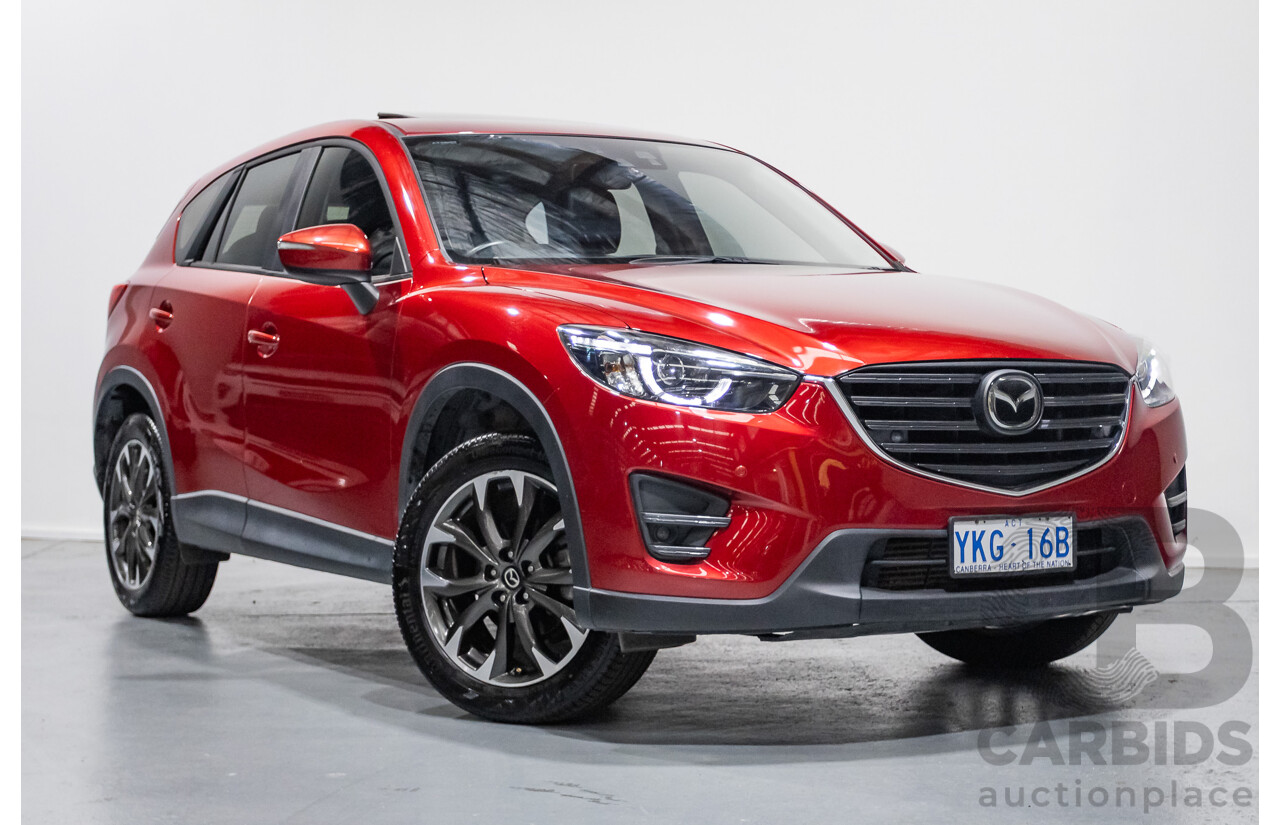 05/2015 Mazda CX-5 AKERA (AWD) MY15 4D Wagon Soul Red Turbo Diesel 2.2L