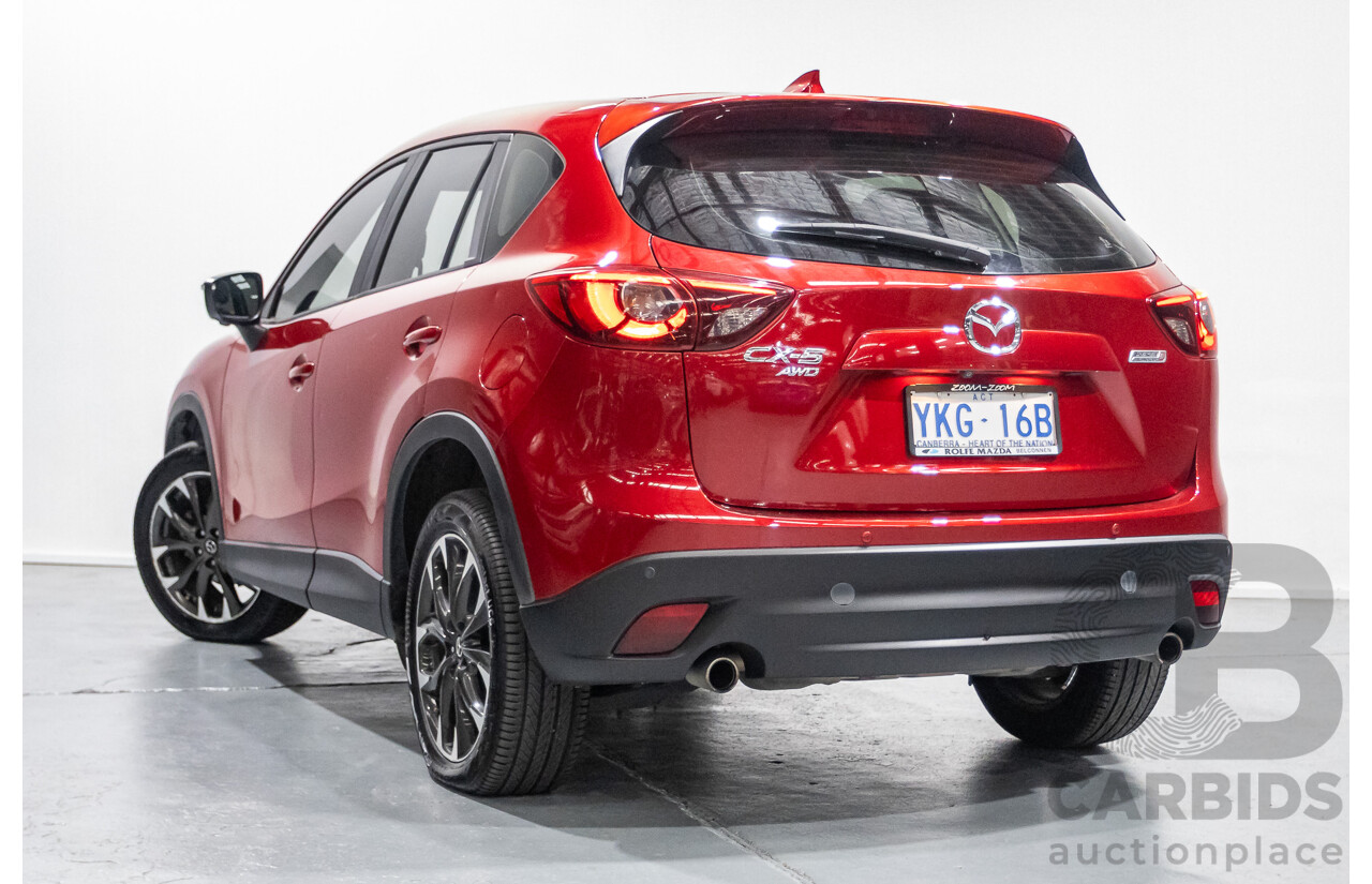 05/2015 Mazda CX-5 AKERA (AWD) MY15 4D Wagon Soul Red Turbo Diesel 2.2L