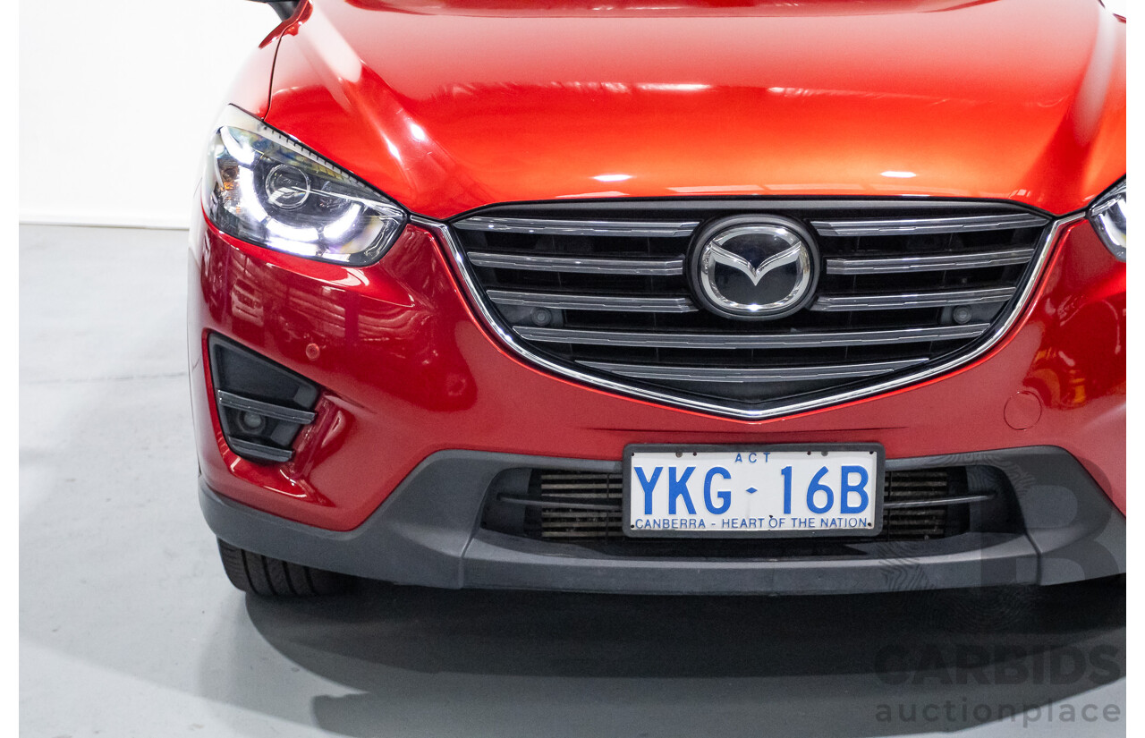 05/2015 Mazda CX-5 AKERA (AWD) MY15 4D Wagon Soul Red Turbo Diesel 2.2L
