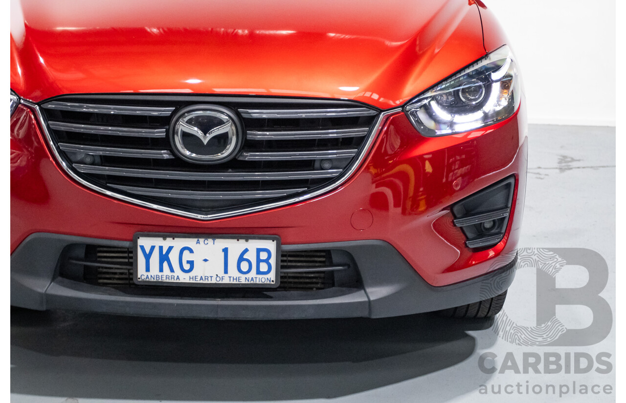 05/2015 Mazda CX-5 AKERA (AWD) MY15 4D Wagon Soul Red Turbo Diesel 2.2L