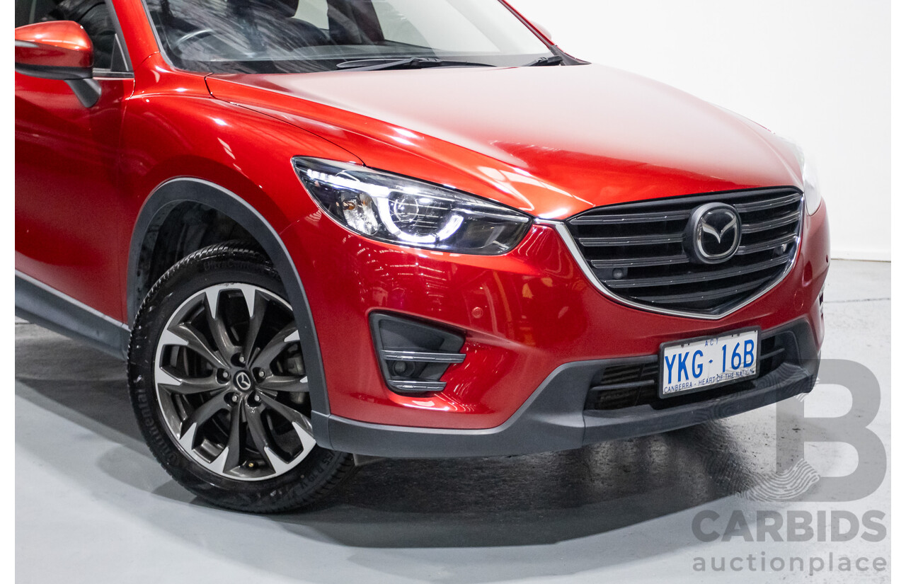 05/2015 Mazda CX-5 AKERA (AWD) MY15 4D Wagon Soul Red Turbo Diesel 2.2L