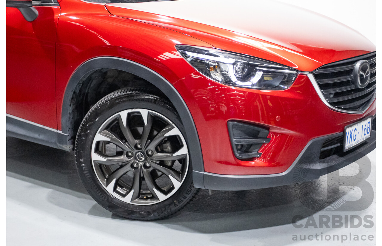 05/2015 Mazda CX-5 AKERA (AWD) MY15 4D Wagon Soul Red Turbo Diesel 2.2L