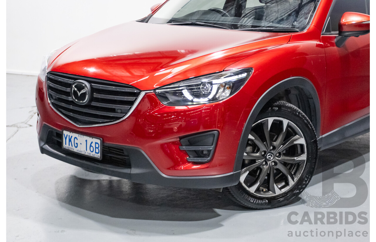 05/2015 Mazda CX-5 AKERA (AWD) MY15 4D Wagon Soul Red Turbo Diesel 2.2L