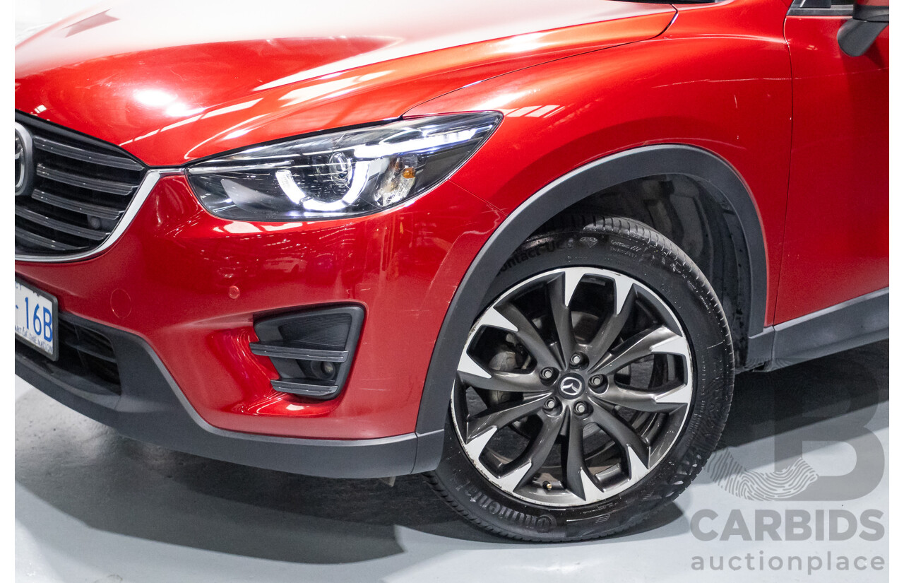 05/2015 Mazda CX-5 AKERA (AWD) MY15 4D Wagon Soul Red Turbo Diesel 2.2L