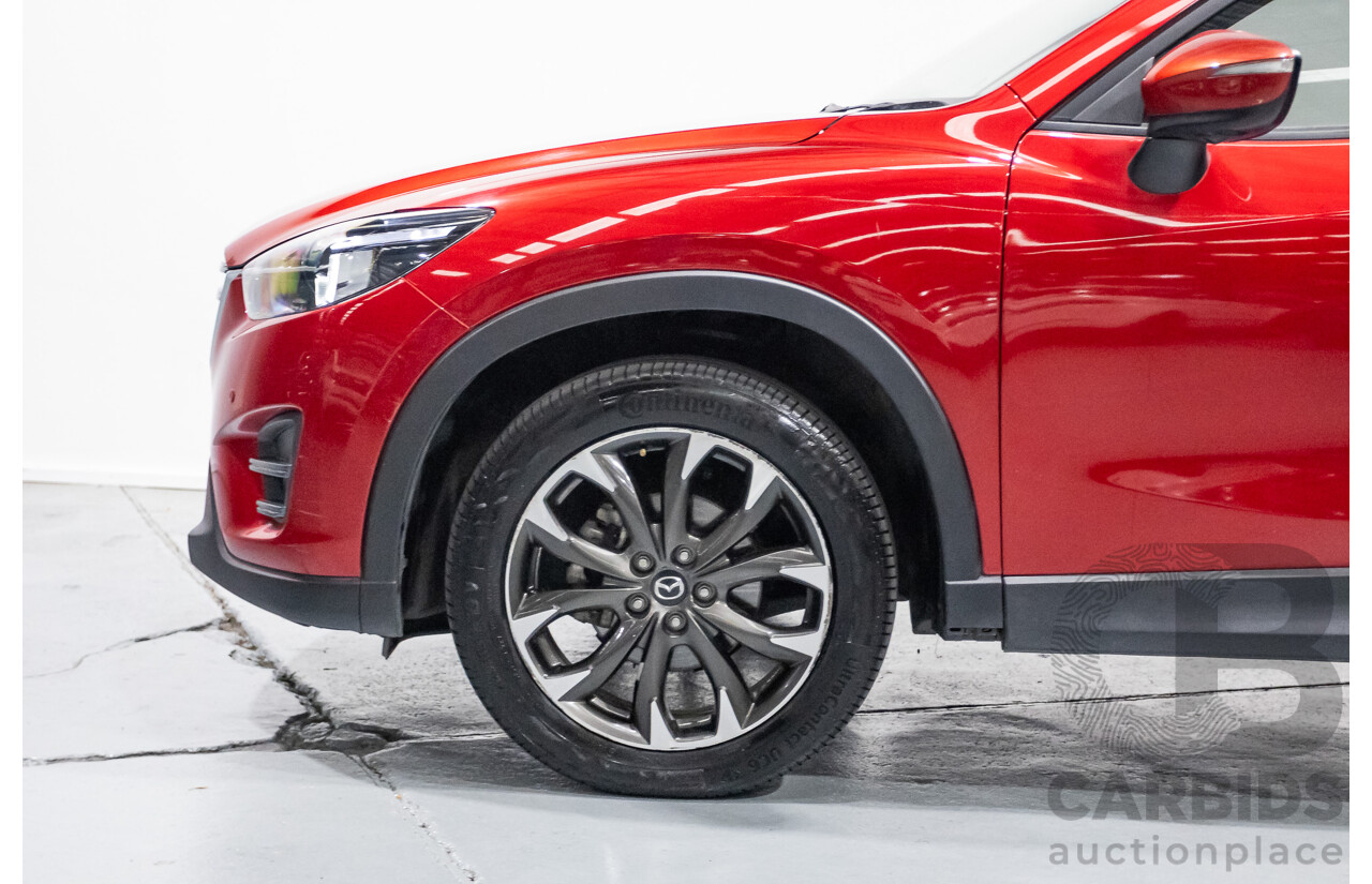 05/2015 Mazda CX-5 AKERA (AWD) MY15 4D Wagon Soul Red Turbo Diesel 2.2L