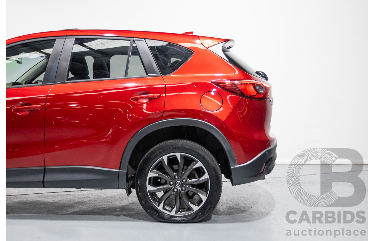 05/2015 Mazda CX-5 AKERA (AWD) MY15 4D Wagon Soul Red Turbo Diesel 2.2L