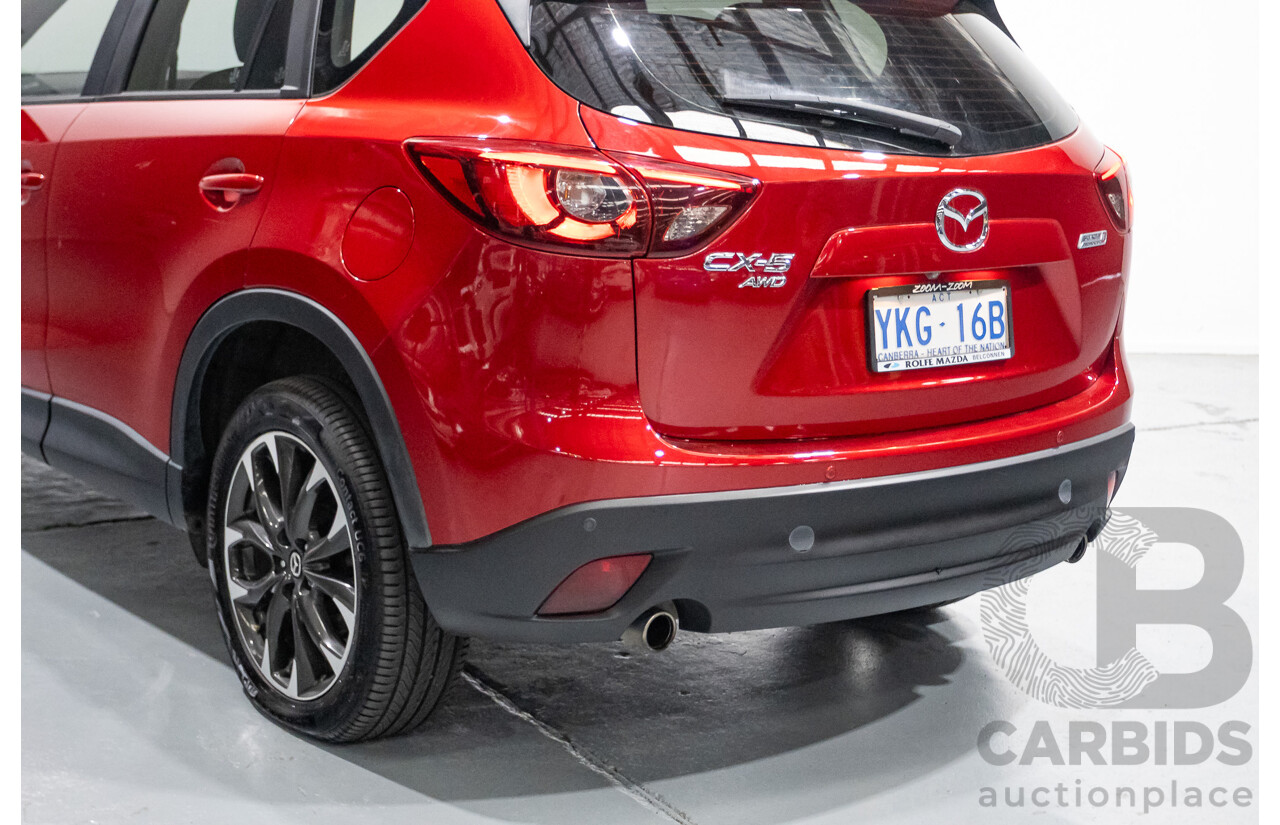 05/2015 Mazda CX-5 AKERA (AWD) MY15 4D Wagon Soul Red Turbo Diesel 2.2L