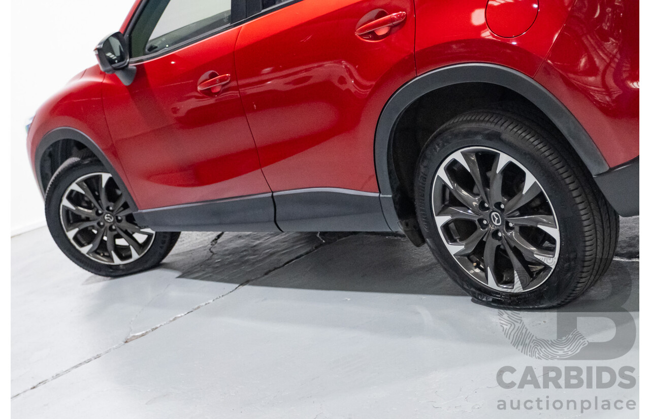 05/2015 Mazda CX-5 AKERA (AWD) MY15 4D Wagon Soul Red Turbo Diesel 2.2L