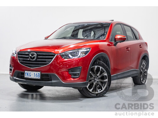 05/2015 Mazda CX-5 AKERA (AWD) MY15 4D Wagon Soul Red Turbo Diesel 2.2L