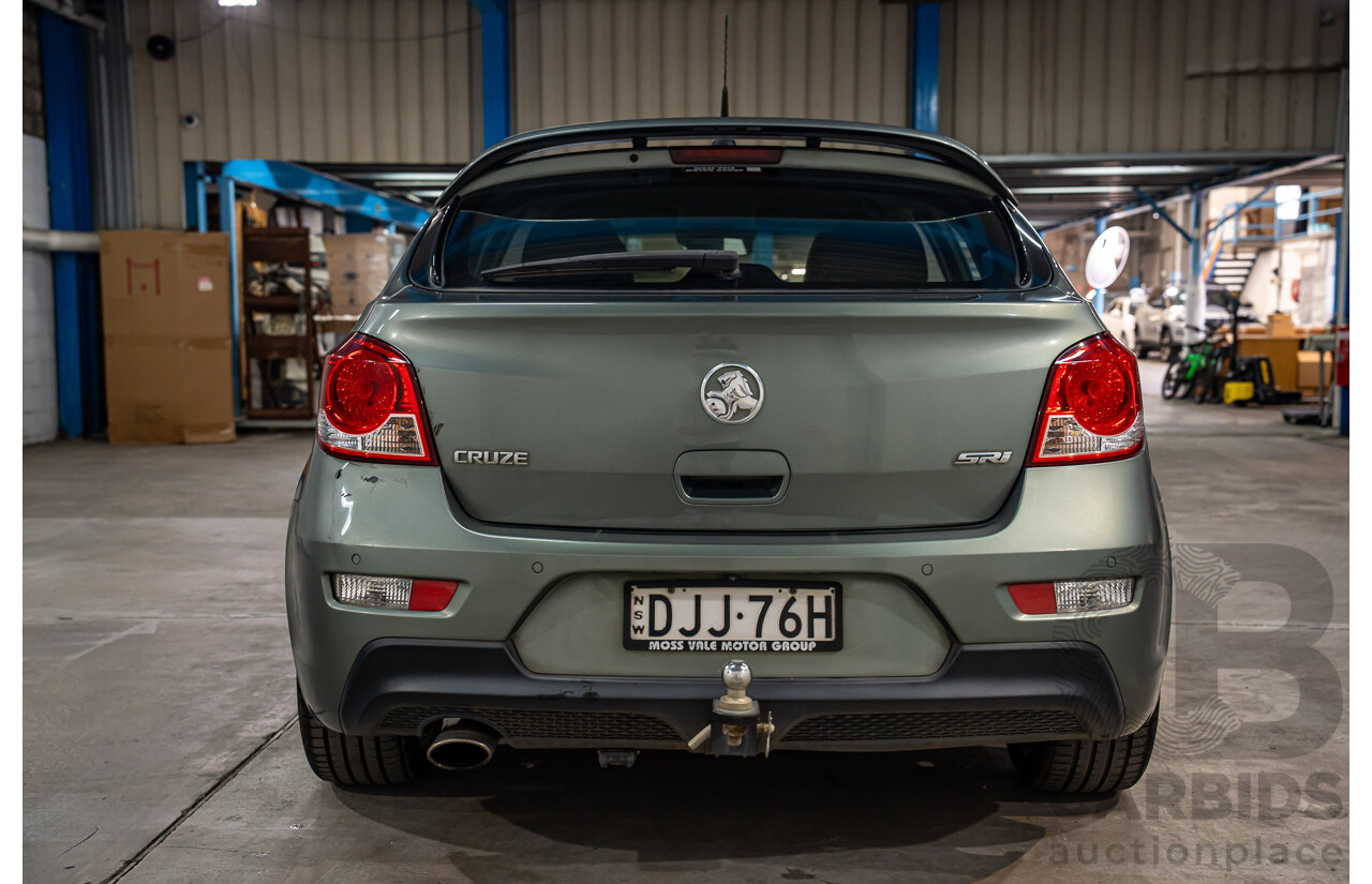 08/2016 Holden Cruze SRi Z-Series (FWD) JH MY16 5d Hatchback Phantom Grey Metallic Turbo 1.6L