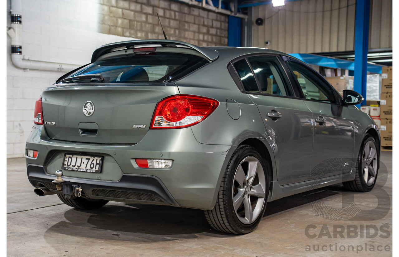 08/2016 Holden Cruze SRi Z-Series (FWD) JH MY16 5d Hatchback Phantom Grey Metallic Turbo 1.6L