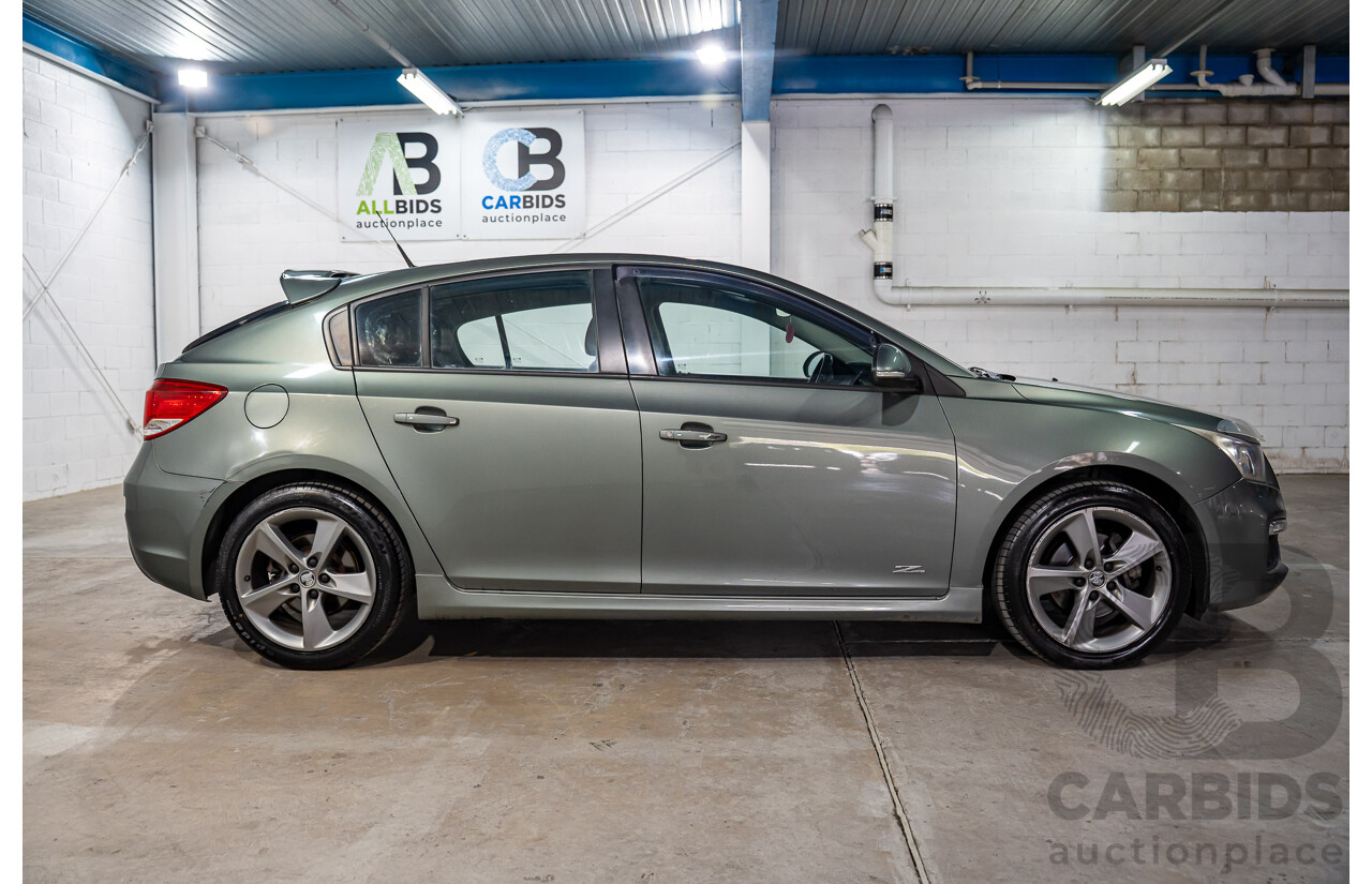 08/2016 Holden Cruze SRi Z-Series (FWD) JH MY16 5d Hatchback Phantom Grey Metallic Turbo 1.6L