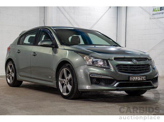08/2016 Holden Cruze SRi Z-Series (FWD) JH MY16 5d Hatchback Phantom Grey Metallic Turbo 1.6L