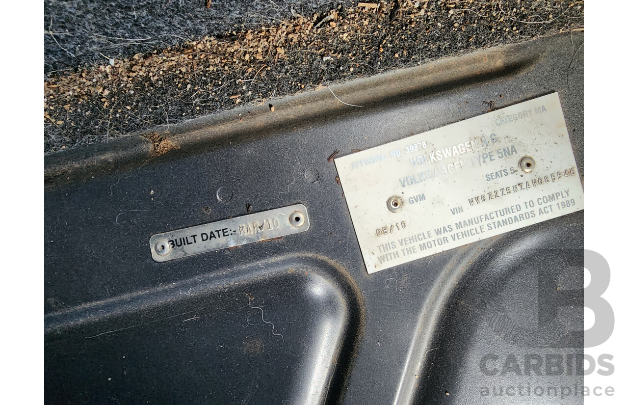 5/2010 Volkswagen Tiguan 103 TDI 5NC MY10 4d Wagon Black 2.0L