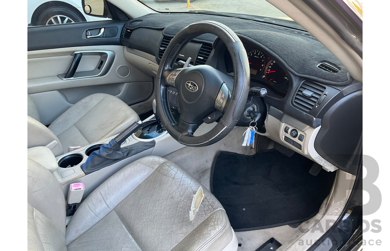6/2007 Subaru Liberty 3.0R MY07 4d Wagon Black 3.0L