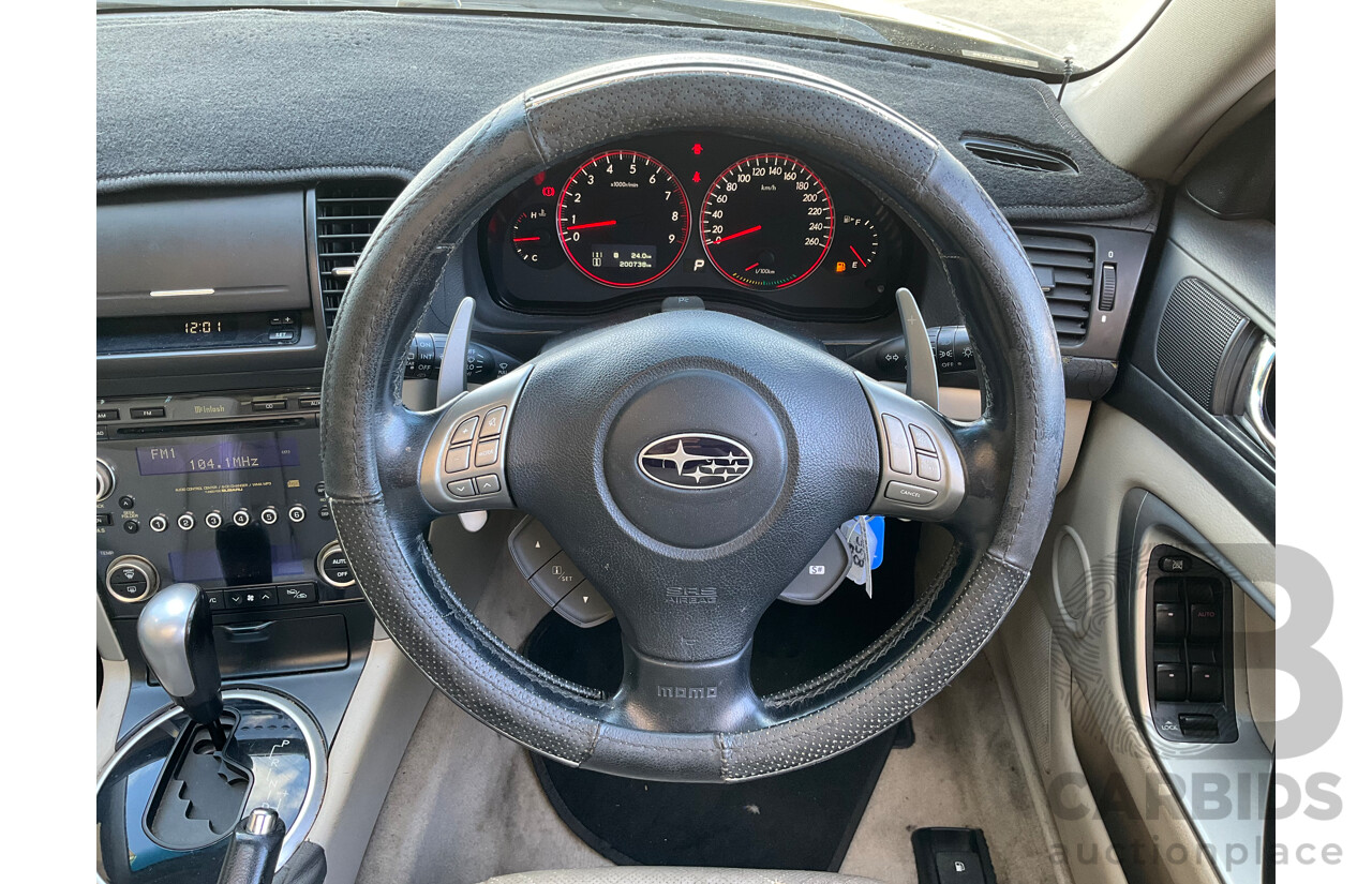 6/2007 Subaru Liberty 3.0R MY07 4d Wagon Black 3.0L