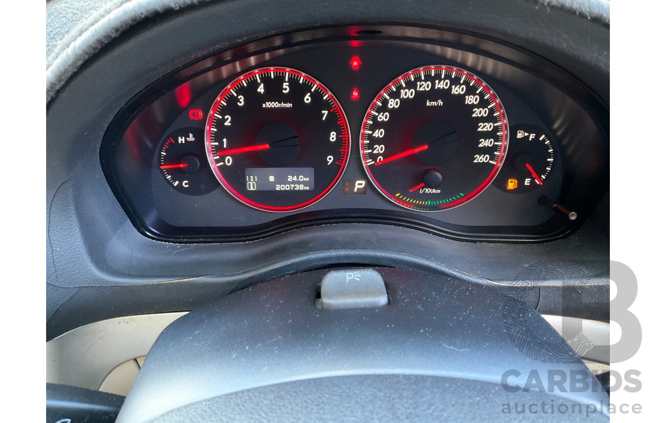 6/2007 Subaru Liberty 3.0R MY07 4d Wagon Black 3.0L