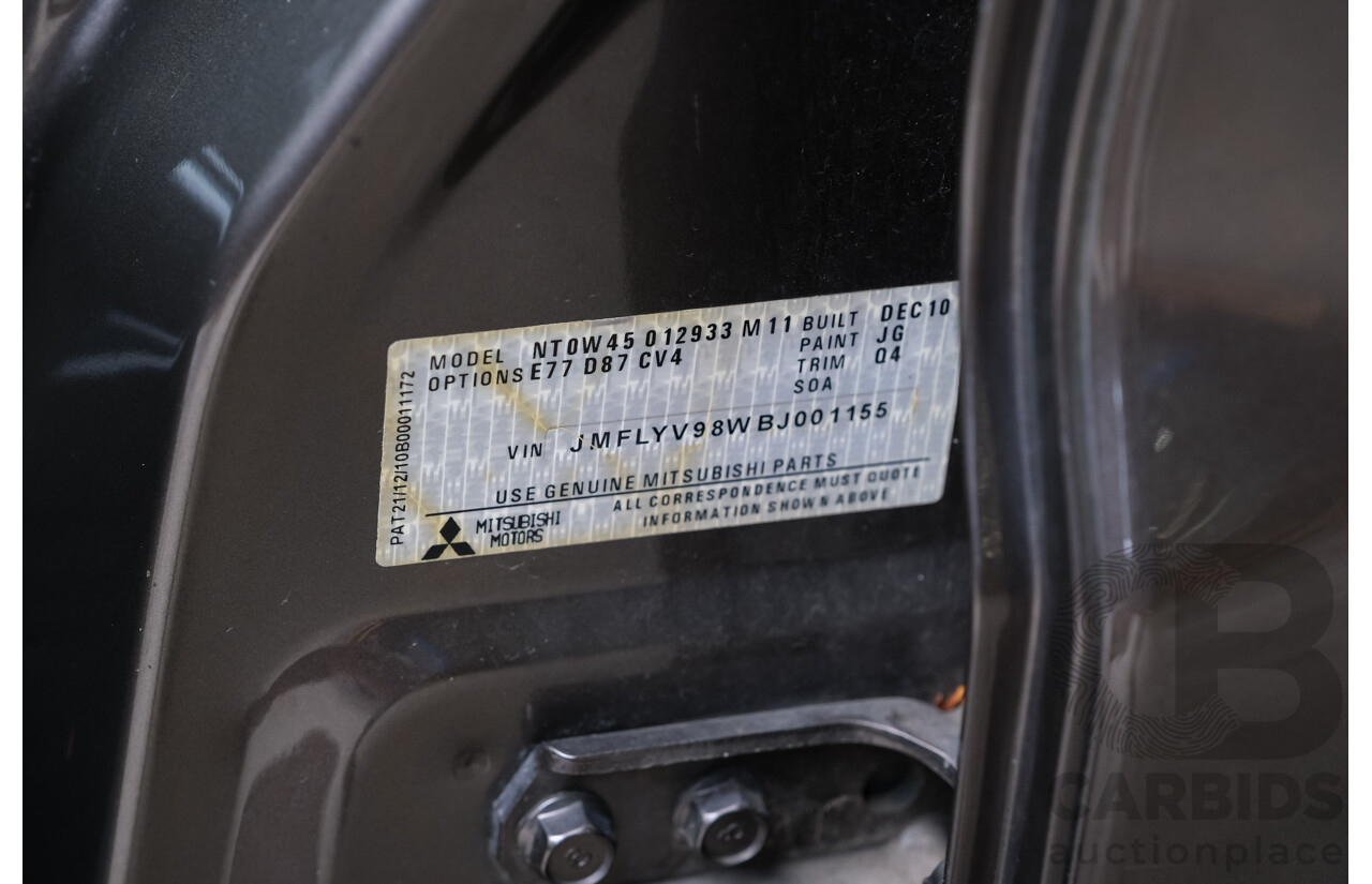 2/2010 Mitsubishi Pajero RX (4x4) NT MY10 4d Wagon Bronze Turbo Diesel 3.2L