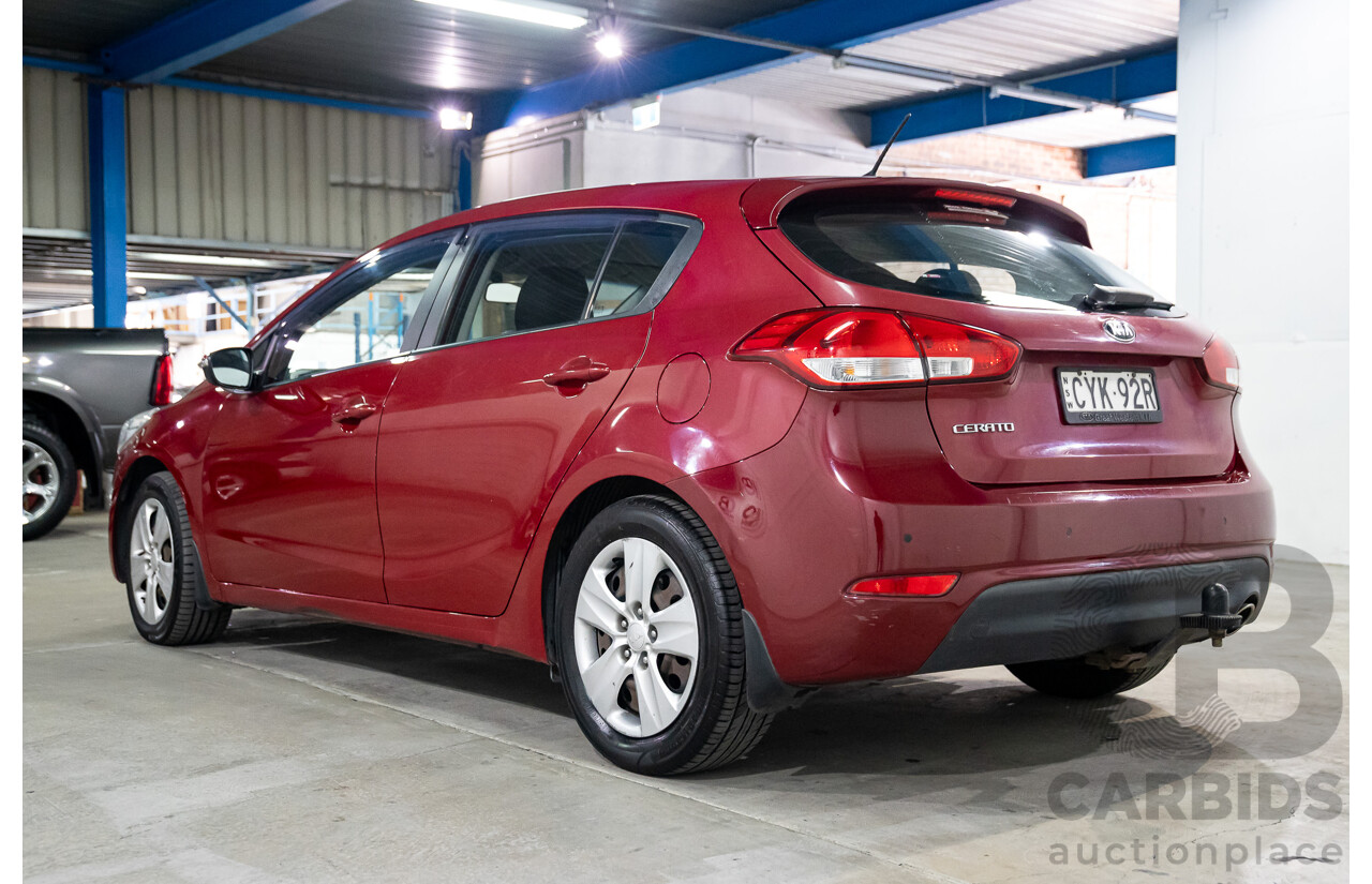 4/2015 Kia Cerato S YD MY15 4d Sedan Red 1.8L