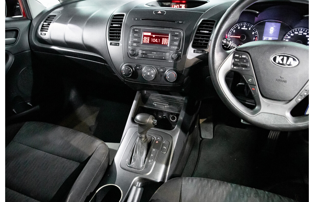 4/2015 Kia Cerato S YD MY15 4d Sedan Red 1.8L