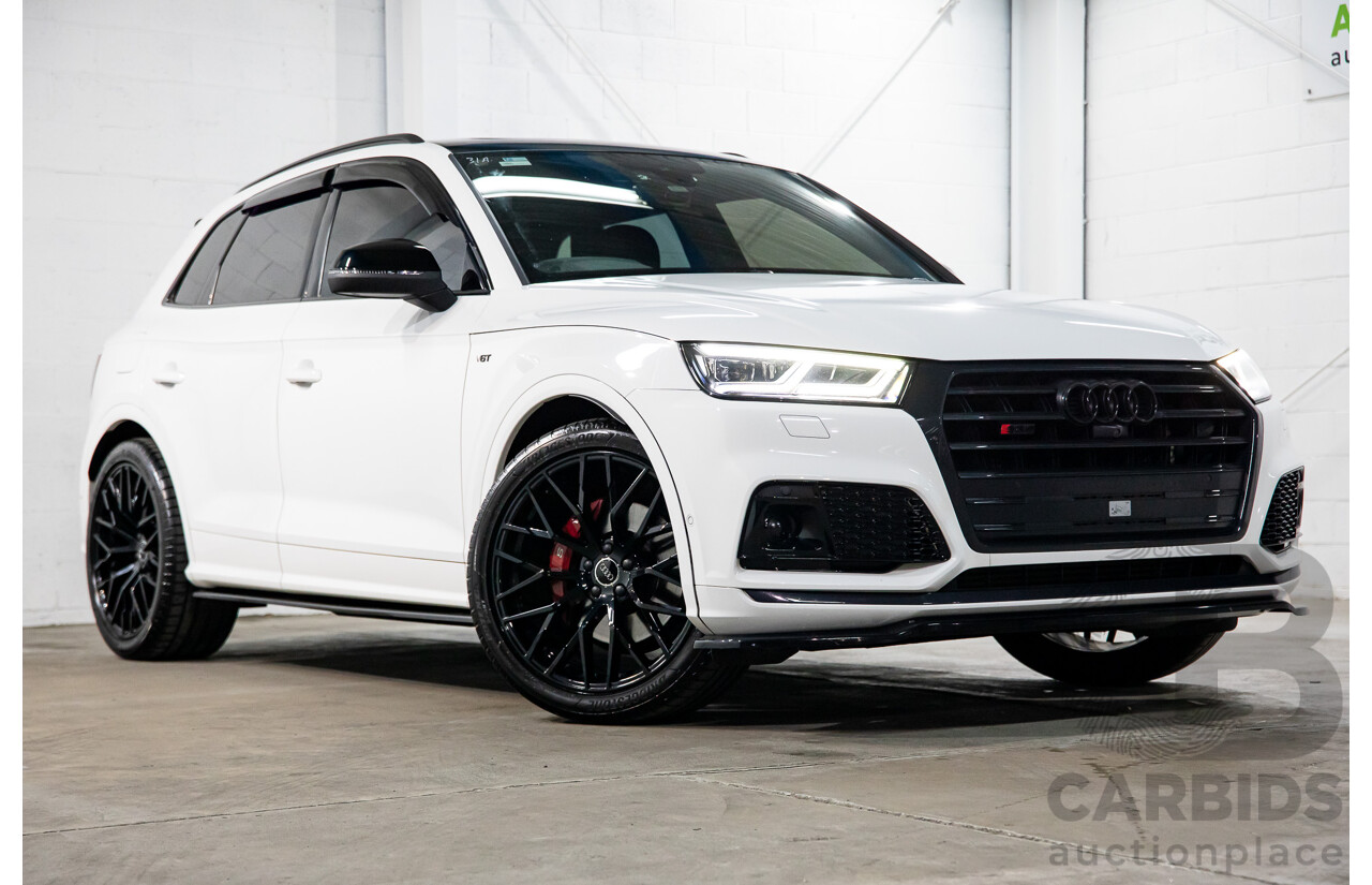 08/2017 Audi SQ5 3.0 TFSI Quattro (AWD) FY MY18 4d Wagon Ibis White Turbo V6 3.0L