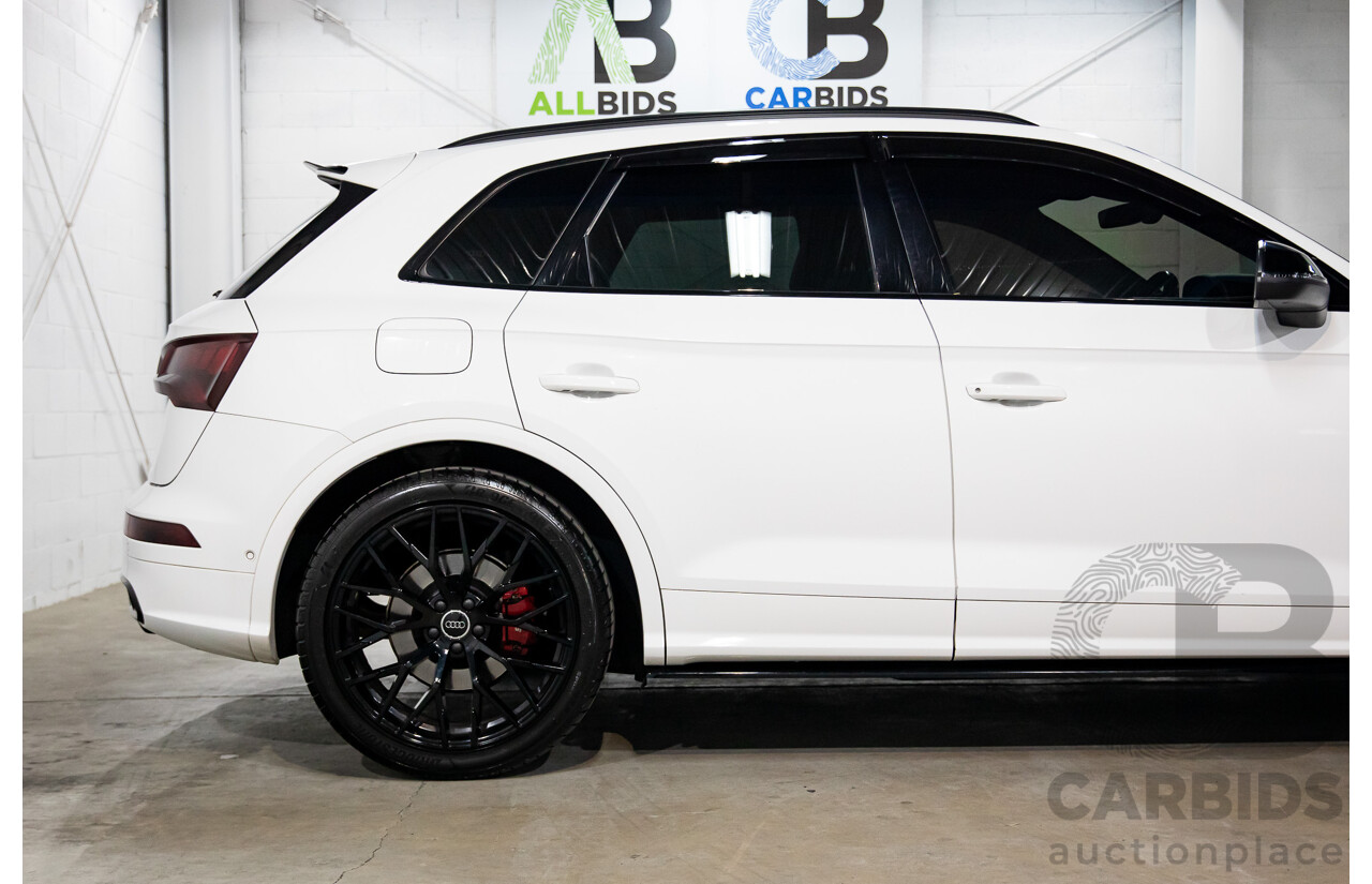 08/2017 Audi SQ5 3.0 TFSI Quattro (AWD) FY MY18 4d Wagon Ibis White Turbo V6 3.0L