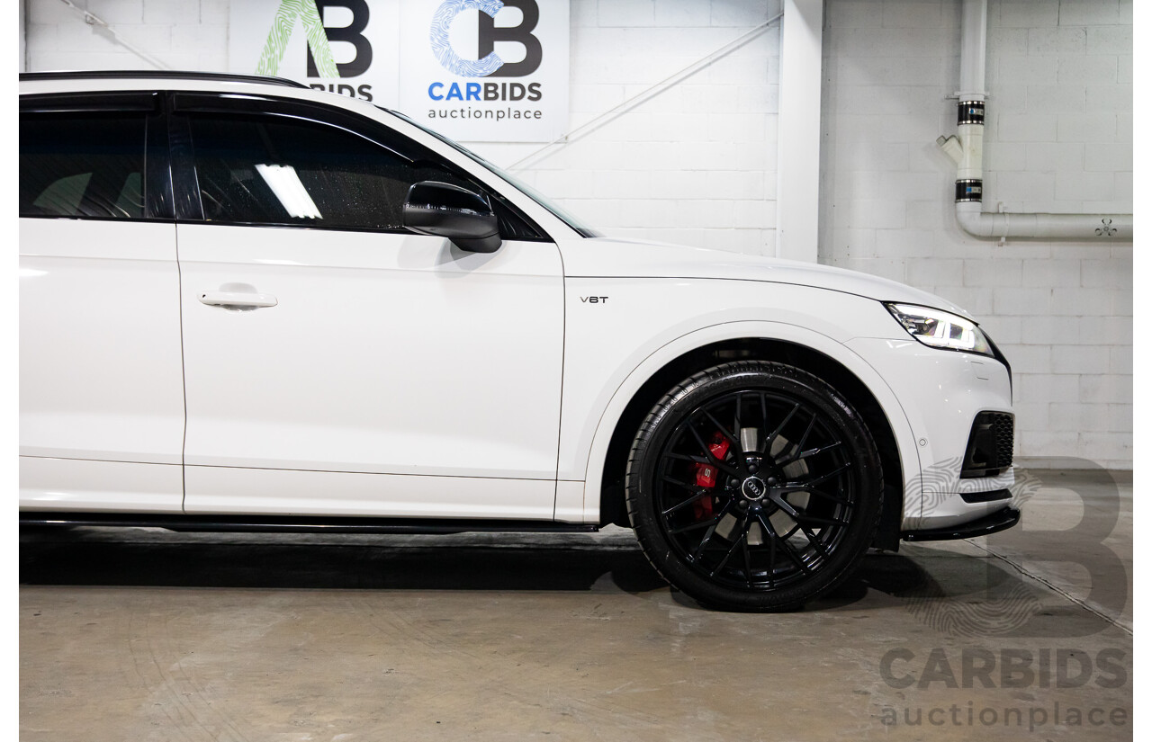 08/2017 Audi SQ5 3.0 TFSI Quattro (AWD) FY MY18 4d Wagon Ibis White Turbo V6 3.0L