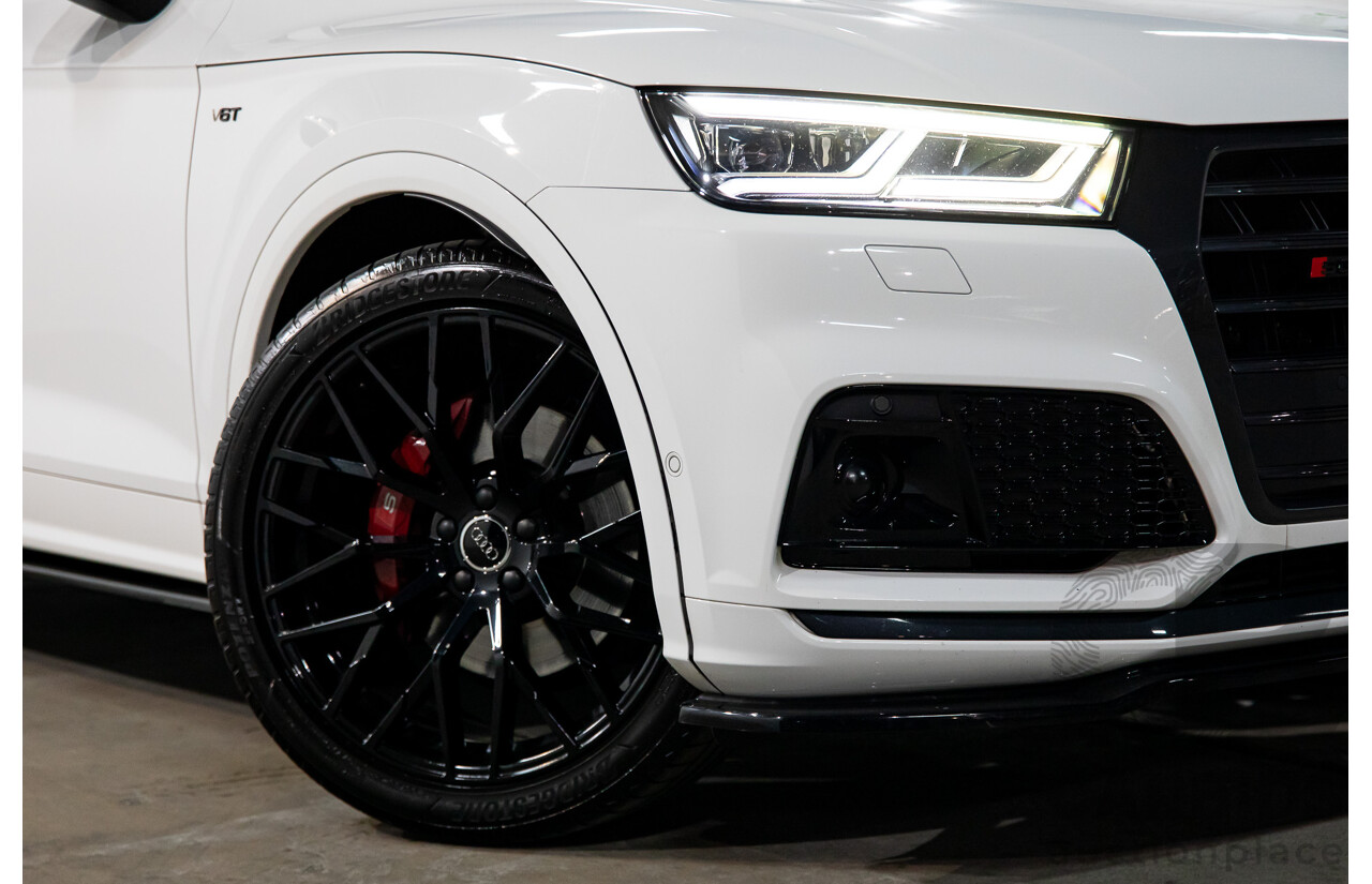 08/2017 Audi SQ5 3.0 TFSI Quattro (AWD) FY MY18 4d Wagon Ibis White Turbo V6 3.0L