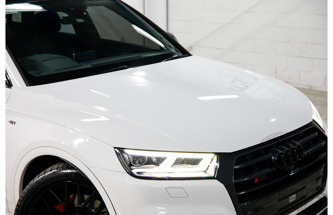 08/2017 Audi SQ5 3.0 TFSI Quattro (AWD) FY MY18 4d Wagon Ibis White Turbo V6 3.0L