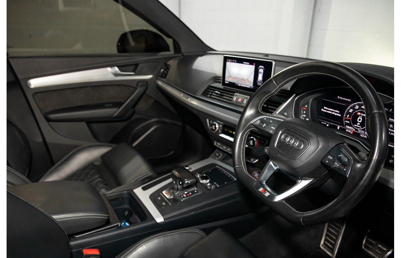 08/2017 Audi SQ5 3.0 TFSI Quattro (AWD) FY MY18 4d Wagon Ibis White Turbo V6 3.0L