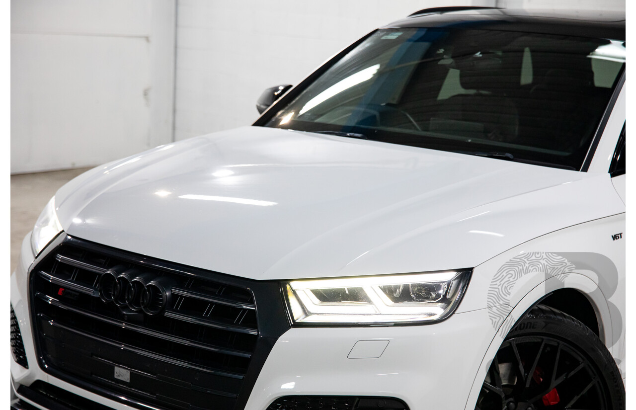 08/2017 Audi SQ5 3.0 TFSI Quattro (AWD) FY MY18 4d Wagon Ibis White Turbo V6 3.0L