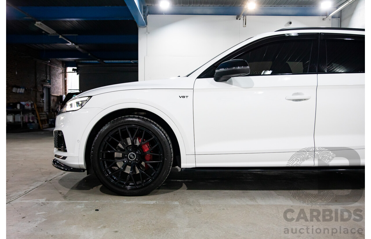 08/2017 Audi SQ5 3.0 TFSI Quattro (AWD) FY MY18 4d Wagon Ibis White Turbo V6 3.0L