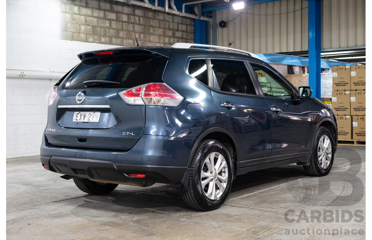1/2015 Nissan X-Trail ST-L (FWD) T32 4d Wagon Monterey Blue Metallic 2.5L - 7 Seater