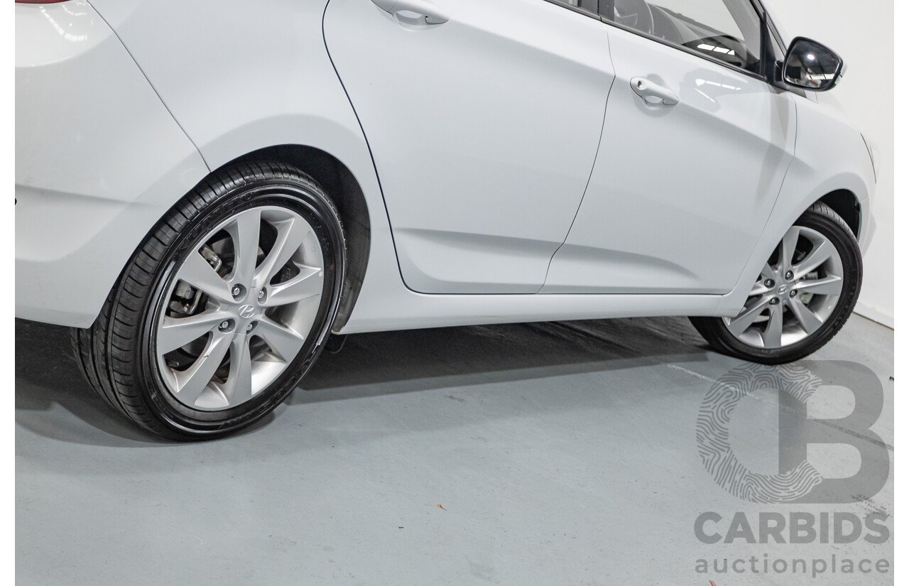 4/2019 Hyundai Accent Sport RB6 MY19 5d Hatchback Chalk White Metallic 1.6L