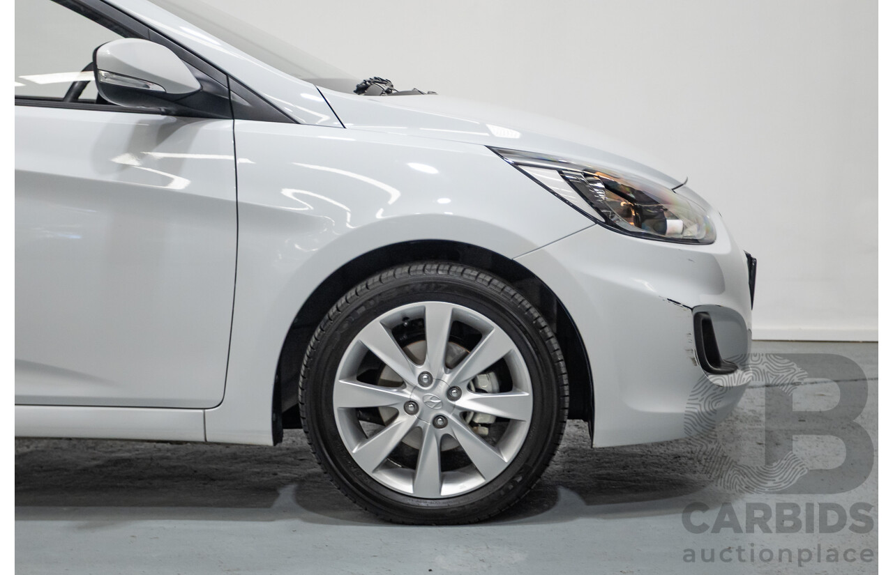 4/2019 Hyundai Accent Sport RB6 MY19 5d Hatchback Chalk White Metallic 1.6L