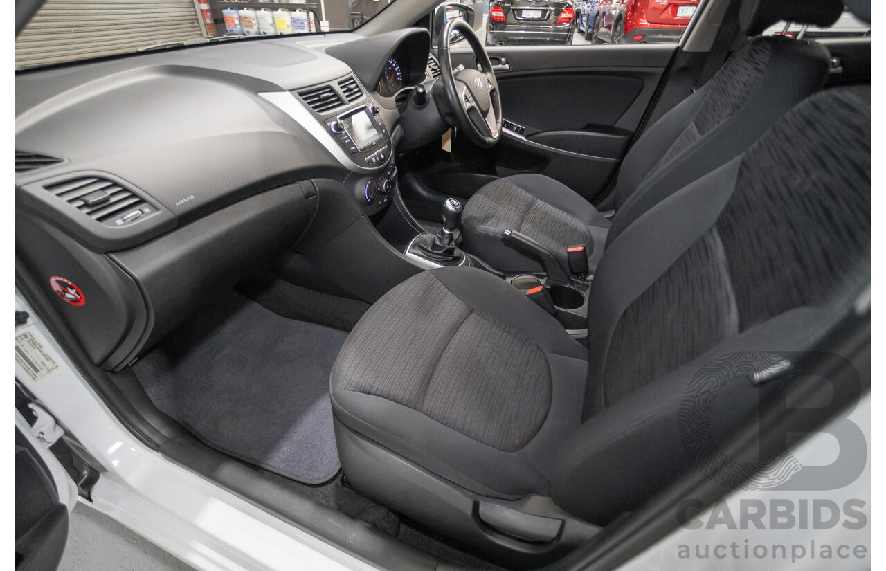 4/2019 Hyundai Accent Sport RB6 MY19 5d Hatchback Chalk White Metallic 1.6L