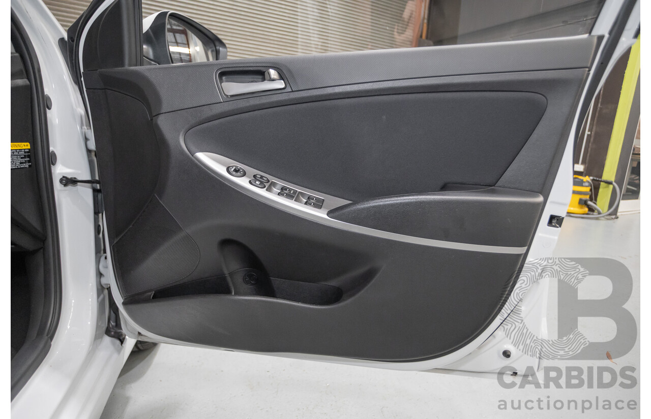 4/2019 Hyundai Accent Sport RB6 MY19 5d Hatchback Chalk White Metallic 1.6L