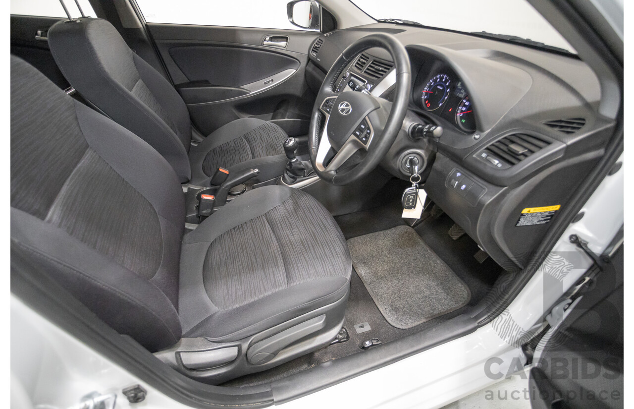 4/2019 Hyundai Accent Sport RB6 MY19 5d Hatchback Chalk White Metallic 1.6L