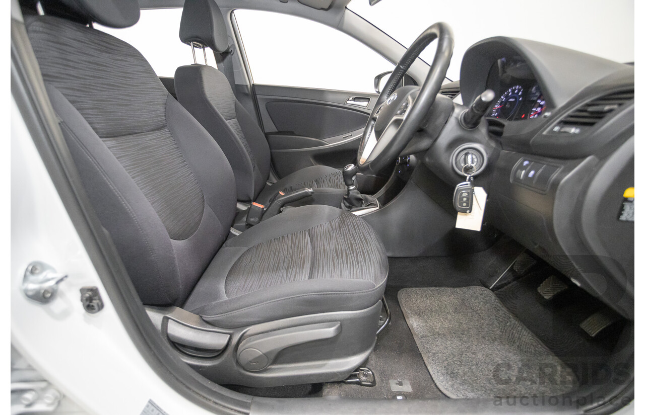 4/2019 Hyundai Accent Sport RB6 MY19 5d Hatchback Chalk White Metallic 1.6L