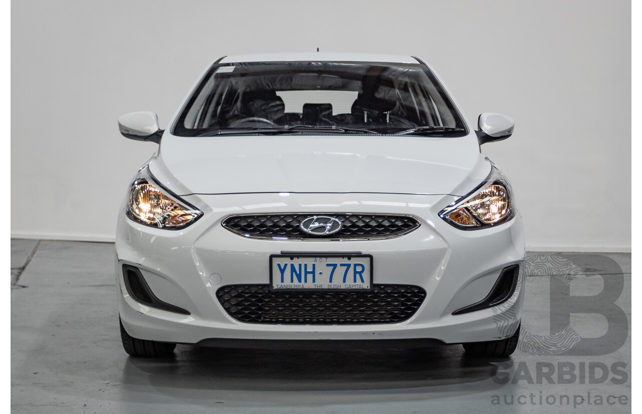 4/2019 Hyundai Accent Sport RB6 MY19 5d Hatchback Chalk White Metallic 1.6L