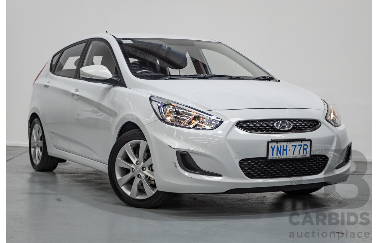 4/2019 Hyundai Accent Sport RB6 MY19 5d Hatchback Chalk White Metallic 1.6L