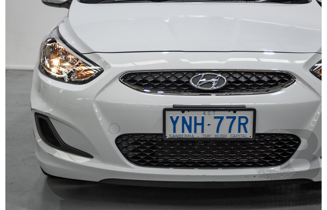 4/2019 Hyundai Accent Sport RB6 MY19 5d Hatchback Chalk White Metallic 1.6L
