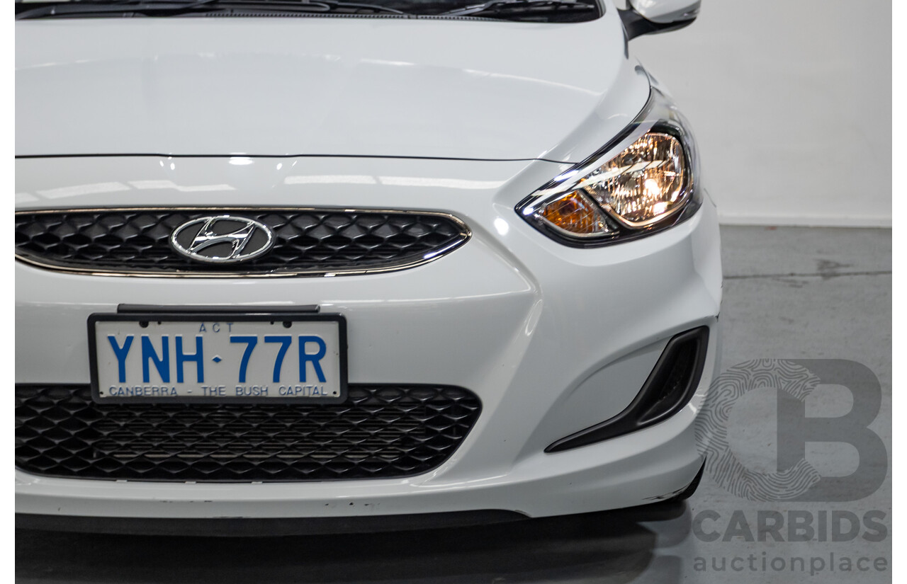 4/2019 Hyundai Accent Sport RB6 MY19 5d Hatchback Chalk White Metallic 1.6L