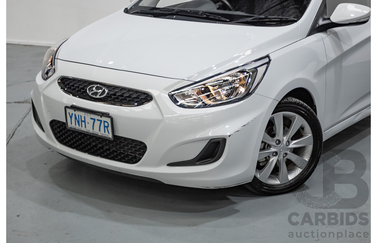 4/2019 Hyundai Accent Sport RB6 MY19 5d Hatchback Chalk White Metallic 1.6L