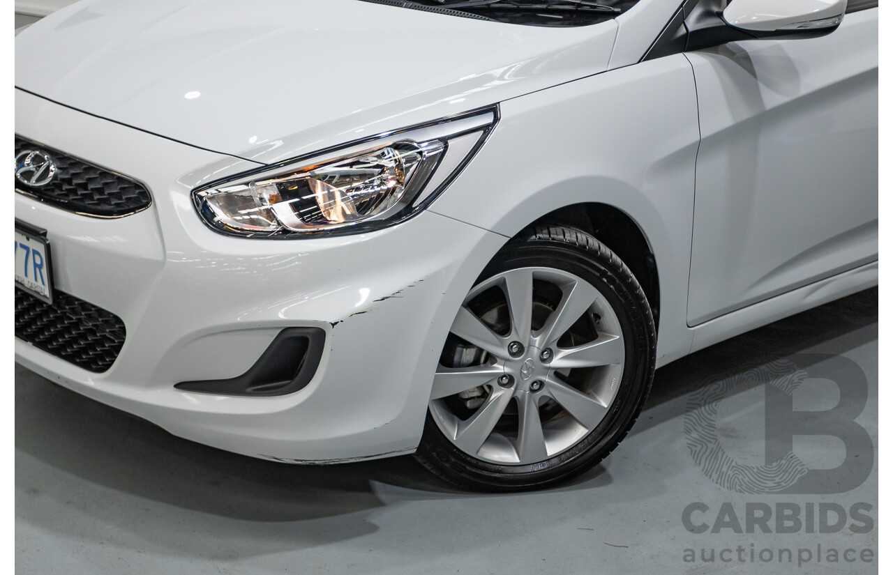 4/2019 Hyundai Accent Sport RB6 MY19 5d Hatchback Chalk White Metallic 1.6L